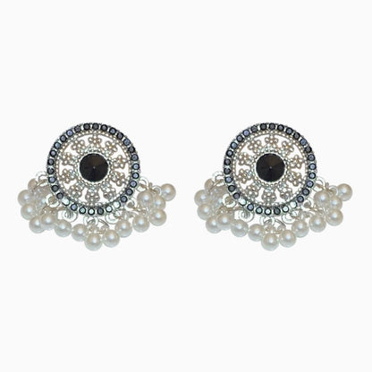 Miao Maiden Pearl Earrings Niche Advanced Retro