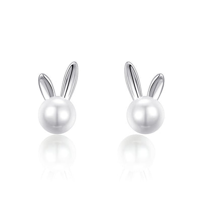 Bagley S925 Silver Rabbit Pearl Earrings Female 2023 New Premium Sense Of Niche Design Gift Girlfriend Earrings