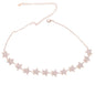 European Women Luxury Jewelry Micro Pave Cz Bling Sparking Star Charm Choker Luxury Wedding Gift Star Chocker Necklace for Women