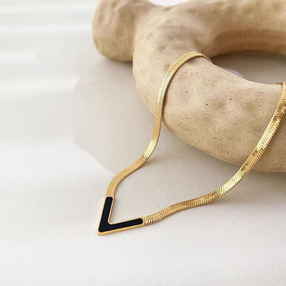 Necklace,stainless Steel,with V Shape ,Only Self-pickup Is Supported, And The Displayed Prices Are All Self-pickup Prices